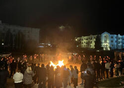 Xankəndi, Xocalı və Ağdərədə bayram tonqalları qalandı - FOTO