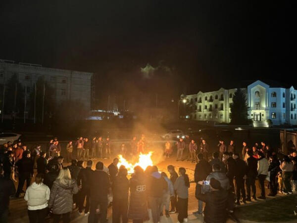 Xankəndi, Xocalı və Ağdərədə bayram tonqalları qalandı - FOTO