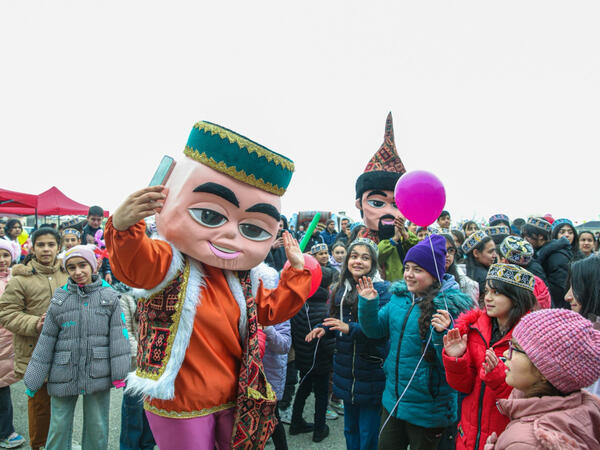 Leyla Əliyevanın təşəbbüsü ilə Xızıda uşaqlar üçün Novruz şənliyi keçirilib - FOTO