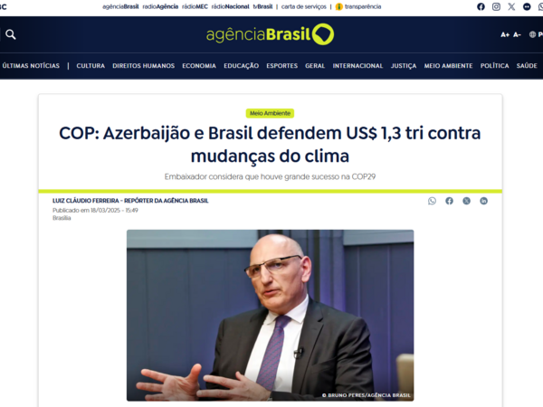 Elçin Əmirbəyov COP29-un mirası və Braziliyada keçiriləcək COP30-dan əvvəlki problemlər haqda danışıb