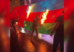 İrəvanda bayrağımızı yandırdılar - <span class="color_red">VİDEO</span>