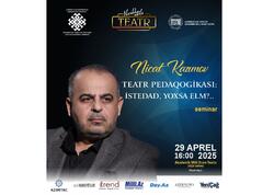 “Nəsildən-nəslə teatr” layihəsinin növbəti qonağı Nicat Kazımov olacaq