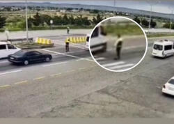 Bakı-Quba yolunda &quot;Sprinter&quot; sürücüsü polisdən belə qaçdı - <span class="color_red">VİDEO</span>