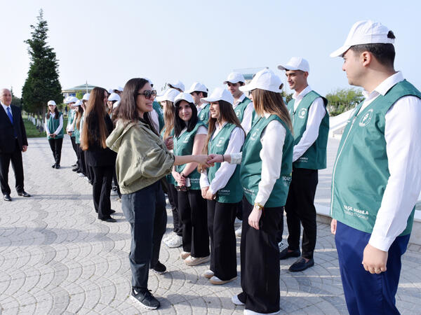 Sumqayıtda ağacəkmə aksiyası keçirilib - FOTO