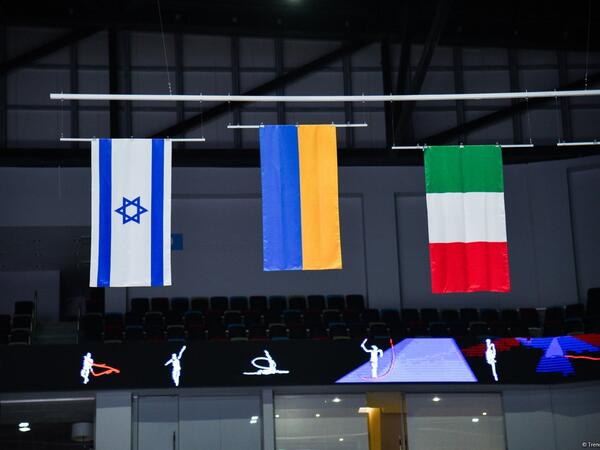 Ukraynalı gimnast Bakıda keçirilən &quot;Bədii gimnastika üzrə Avropa Kuboku&quot;nda 3 qızıl medal qazandı - <span class="color_red">FOTOlar</span>