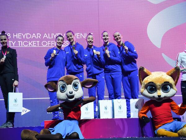 Azərbaycan komandası Bakıda keçirilən &quot;Bədii gimnastika üzrə Avropa Kuboku&quot;nda qızıl medal qazandı - FOTO