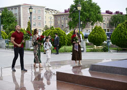 Leyla Əliyeva və Arzu Əliyeva Naxçıvana səfər ediblər - FOTO