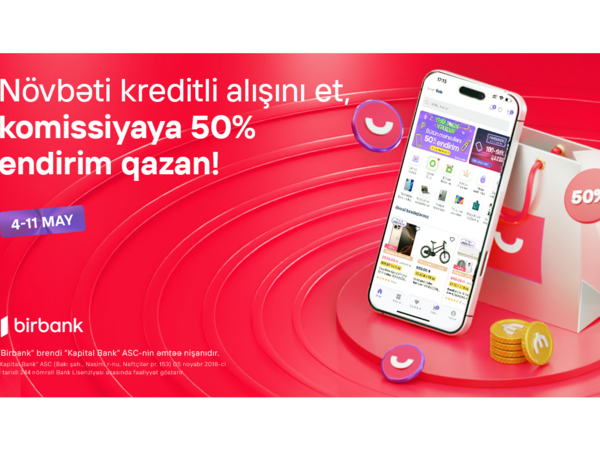 Umico kredit xətti ilə alış-verişə 50% komissiya endirimi