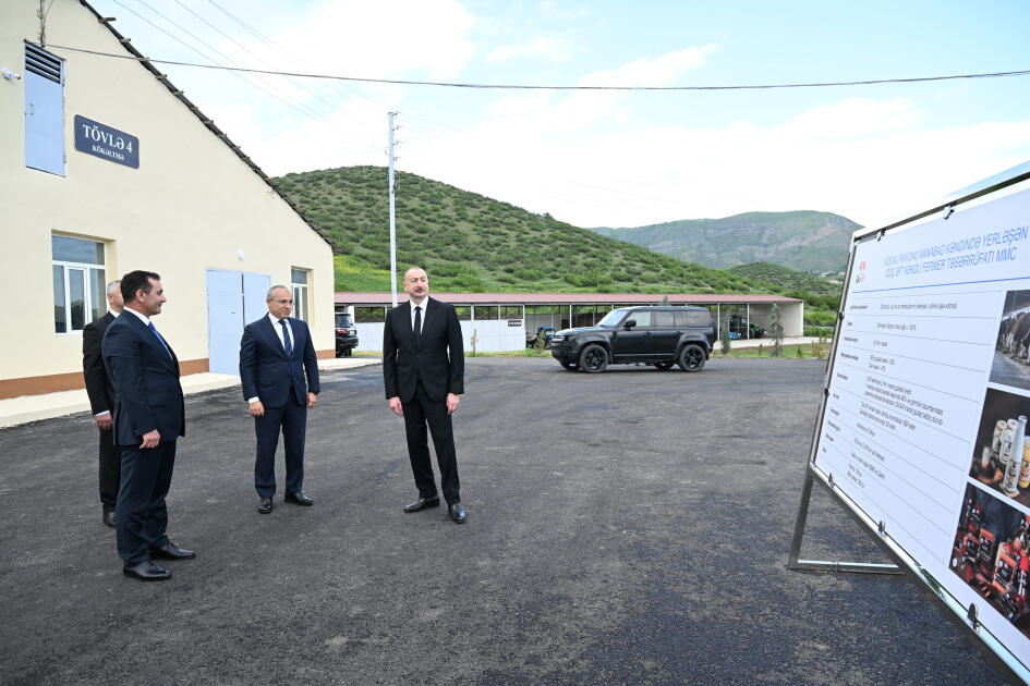 “Qoç Ət” Kəndli Fermer Təsərrüfatı MMC-nin Xocalının Xanabad kəndindəki heyvandarlıq kompleksinin açılışı olub - FOTO
