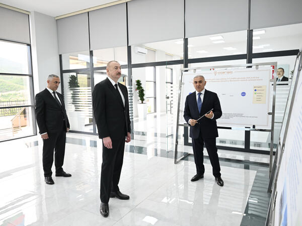 Prezident “Azərişıq” ASC-nin “Xocalı” yarımstansiyasının və Rəqəmsal İdarəetmə Mərkəzinin açılışında iştirak edib - FOTO