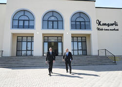 İlham Əliyev Ağdamın Kəngərli kəndində klub-icma mərkəzində yaradılan şəraitlə də tanış olub - FOTO