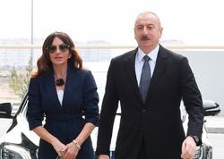 İlham Əliyev və birinci xanım Ağdam Muğam Mərkəzinin açılışında