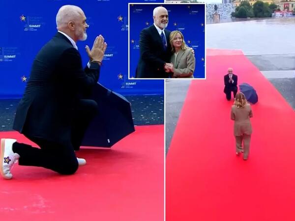 Meloni 2 metrlik baş naziri diz çökdürdü - “Boyuma çatmaq istəyirdi”