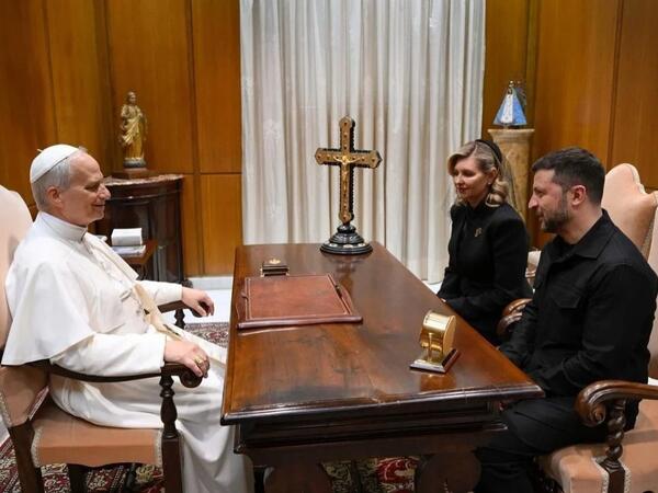 Zelenski Papa XIV Leo ilə görüşüb