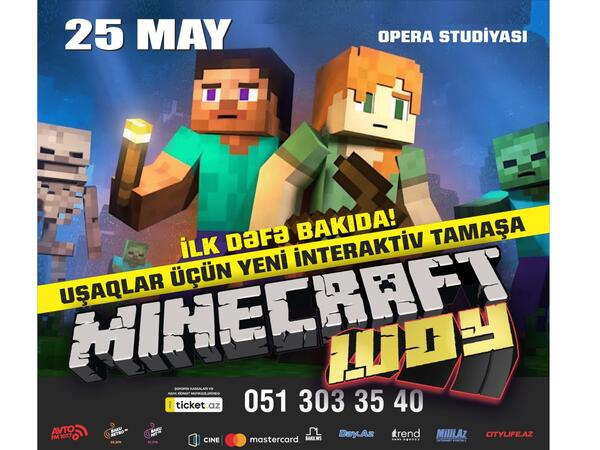 Bakıda ilk dəfə interaktiv ailəvi tamaşa - &quot;Minecraft Şou&quot;