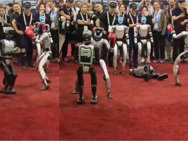 Gələcəyin döyüşçüləri - Çində robotlar döyüşdürüldü - VİDEO