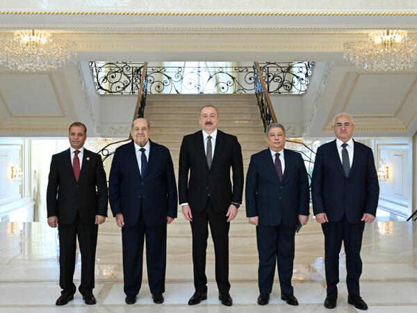 Prezident İlham Əliyev Misir Senatının sədrini qəbul edib - FOTO