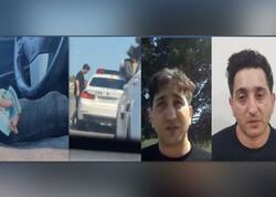 Yol polisini təhdid edən sürücü həbs olunub - VİDEO