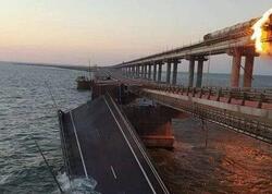 Ukrayna Krım körpüsünü partlatdı - <span class="color_red">VİDEO</span>