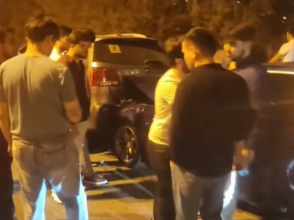 Bakıda baş verən zəncirvari qəzanın ANBAAN GÖRÜNTÜLƏRİ - <span class="color_red">VİDEO</span>