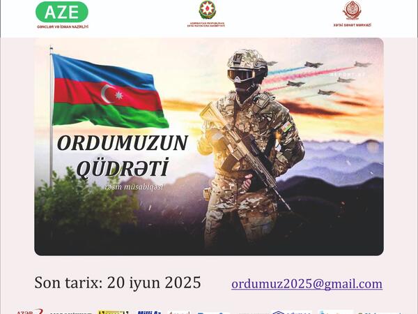&quot;Ordumuzun Qüdrəti&quot; adlı rəsm  müsabiqəsi elan olunub