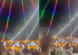 Raketlərin altında oynaya-oynaya <span class="color_red">toy etdilər - VİDEO</span>
