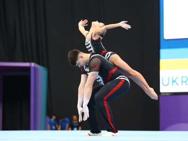 Bakıda akrobatika gimnastikası üzrə Dünya Kubokunun ikinci günü keçirilib - <span class="color_red">FOTO</span>