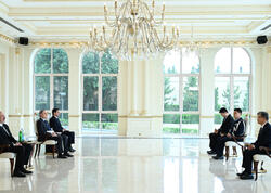 Prezident İlham Əliyev Kımqu Kanqın etimadnaməsini qəbul edib - FOTO