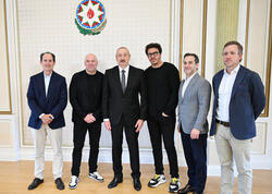 Prezident İlham Əliyev UFC-nin prezidentini qəbul edib - FOTO