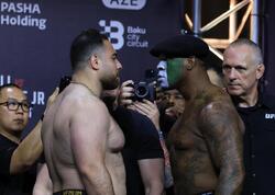 &quot;UFC Baku Fight Night&quot;dan əvvəl döyüşçülər üz-üzə gəliblər - FOTO