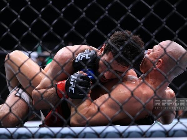 &quot;UFC Fight Night&quot;: Nazim Sadıxov rəqibini nokaut etdi - <span class="color_red">FOTO</span>