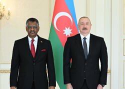 İlham Əliyev Sudanın yeni təyin olunmuş səfirinin etimadnaməsini qəbul edib - FOTO