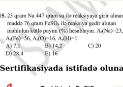 Sosial şəbəkədə yayılan suallardan imtahanda istifadə edilməyib - Rəsmi