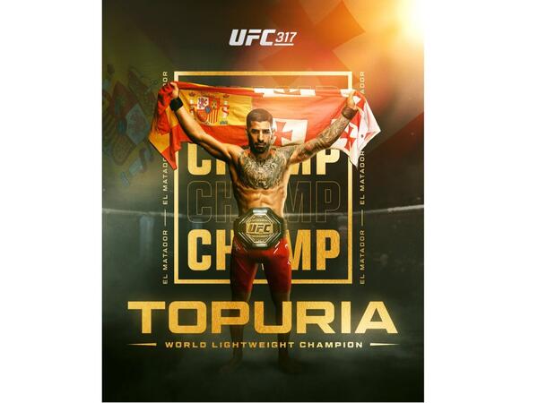 İliya Topuriya yüngül çəkidə UFC çempionu oldu