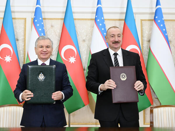 Azərbaycan və Özbəkistan arasında imzalanmış sənədlər mübadilə edilib - <span class="color_red">FOTO</span>
