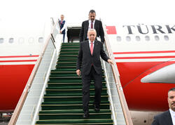 Ərdoğan Azərbaycana səfərə gəlib - FOTO