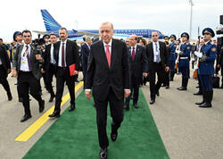 Rəcəb Tayyib Ərdoğanın Azərbaycana səfəri başa çatıb - <span class="color_red">FOTO</span>
