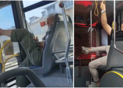 Avtobusdakı bu görüntülər qınandı