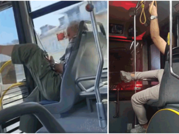 Avtobusdakı bu görüntülər qınandı
