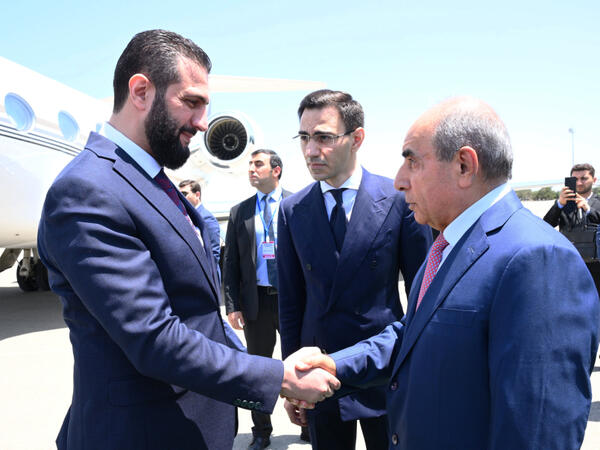Əhməd Əl Şaraa Azərbaycana işgüzar səfərə gəldi - FOTO