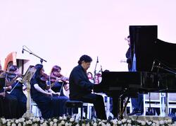 Filarmoniyasının Yay zalında Dövlət Simfonik Orkestrinin 105 illik yubileyinə həsr olunmuş möhtəşəm konsert keçirilib - FOTO