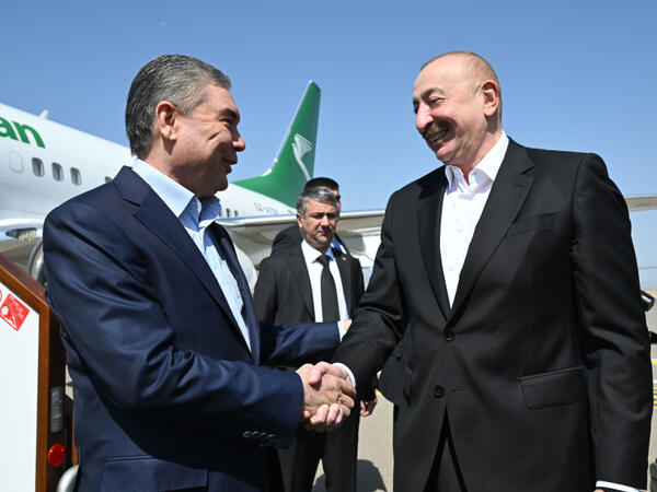 Qurbanqulu Berdiməhəmmədov Füzuli rayonuna gəlib - FOTO