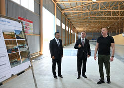 Prezident İlham Əliyev Xocalı kərpic zavodunun açılışında iştirak edib - FOTO