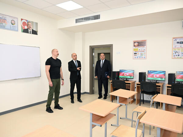 Ağdam şəhər 1 nömrəli tam orta məktəbin binasının açılışı olub - FOTO