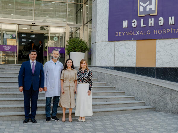 Leyla Əliyeva “Məlhəm Hospital”ı ziyarət edib - <span class="color_red">FOTO</span>