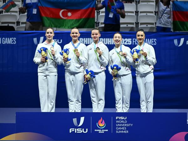Universiadada gimnastlarımız qızıl medal qazanıb - FOTO