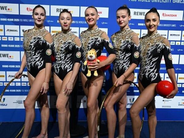 Universiadada gimnastlarımız 2 qızıl, 1 gümüş medal qazanıb - FOTO