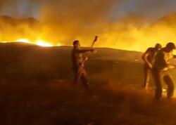 Ağdamdakı yanğının söndürülməsinə helikopterlər cəlb edildi