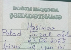 “Bir ölər, min dirilərik” - Polad Həşimovun adaşı dünyaya gəldi - <span class="color_red">FOTO</span>