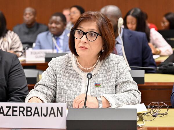Sahibə Qafarova Parlament Sədrlərinin VI Dünya Konfransı çərçivəsində keçirilən panel müzakirəsində çıxış edib - <span class="color_red">FOTO</span>
